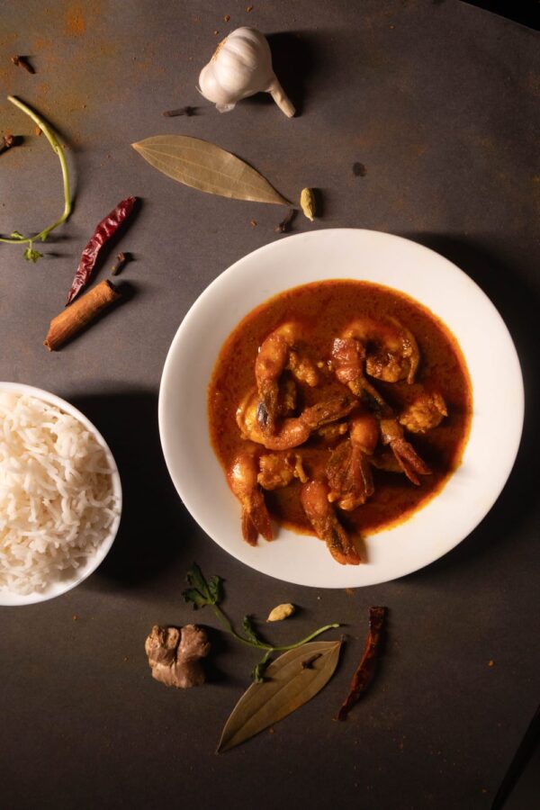 Prawns Curry Rice