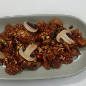 Mushroom hot garlic souce