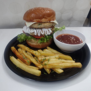 Massive chicken burger